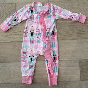 Pink Nutcracker Girls’ Onesie Pajamas NWOT